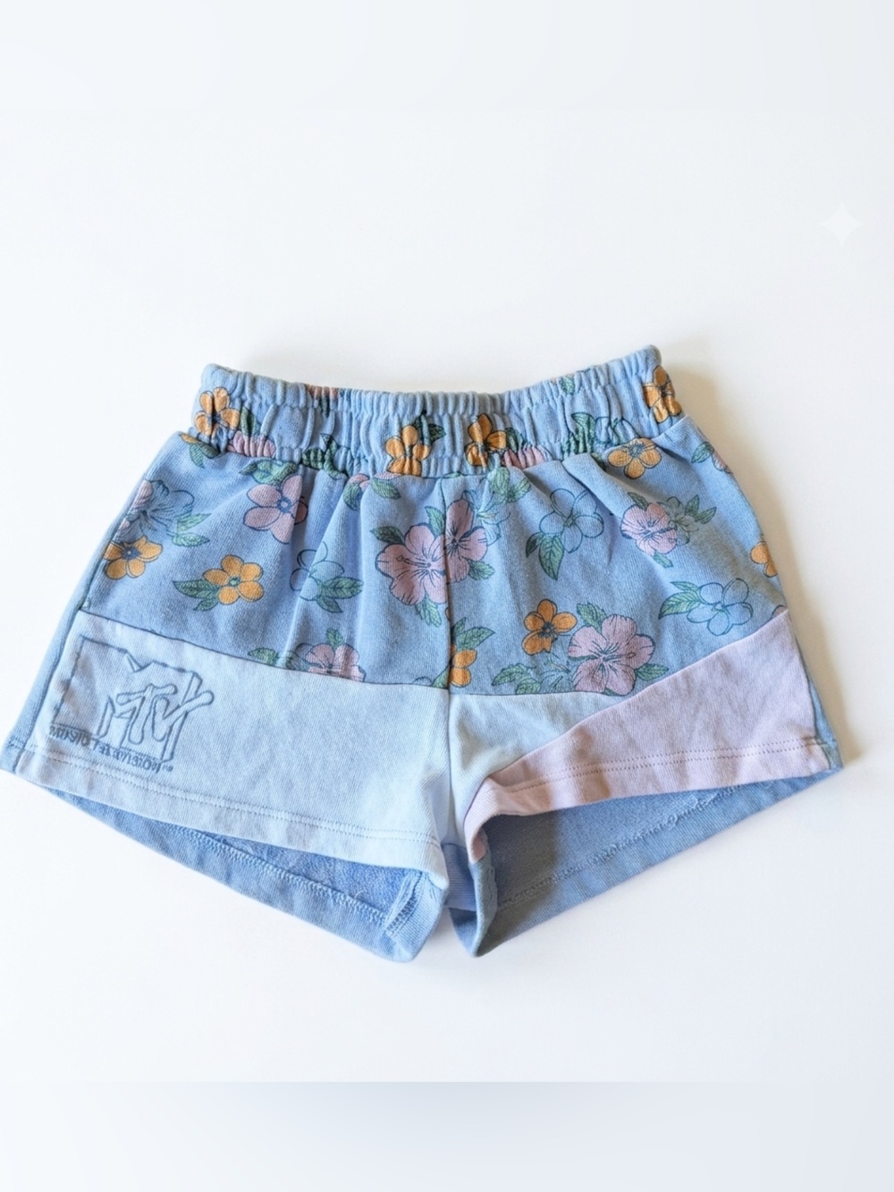 MTV Branded Pastel Floral Shorts